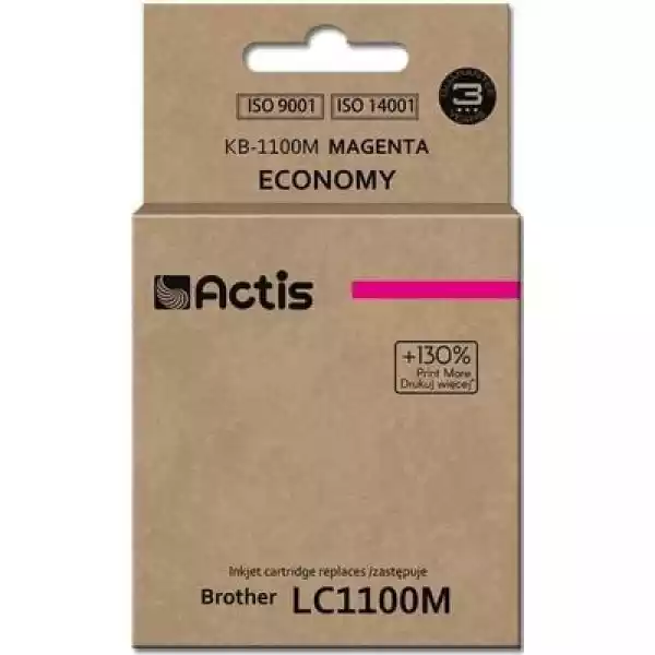 Tusz Actis Do Brother Lc-1100M / Lc-980M Purpurowy 19 Ml Kb-1100