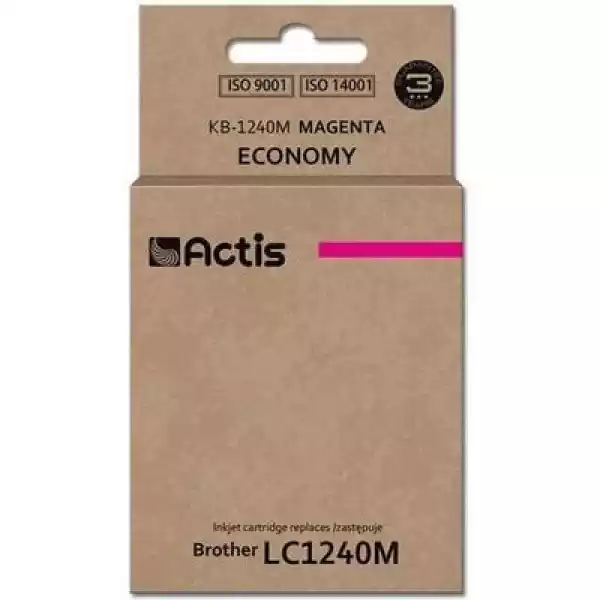 Tusz Actis Do Brother Lc-1240M / Lc-1220M Purpurowy 19 Ml Kb-124