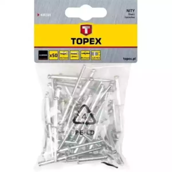 Nity Aluminiowe Topex 43E502 (4.8 X 10 Mm)