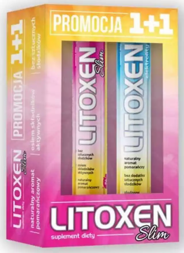 Litoxen Slim X 20 Tabletek Musujących + Litoxen Elektrolity X 20