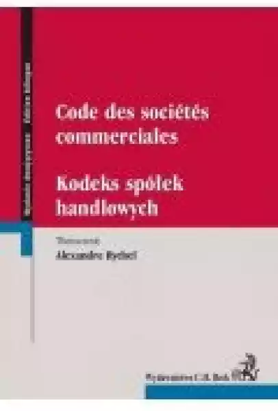 Code Des Societes Commerciales. Kodeks Spółek Handlowych