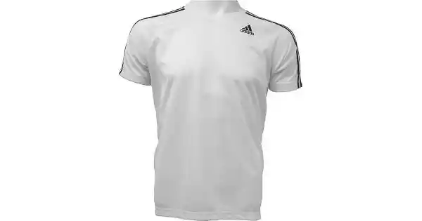 Koszulka Adidas D2M 3-Stripes Tee Bk0971 L Biały