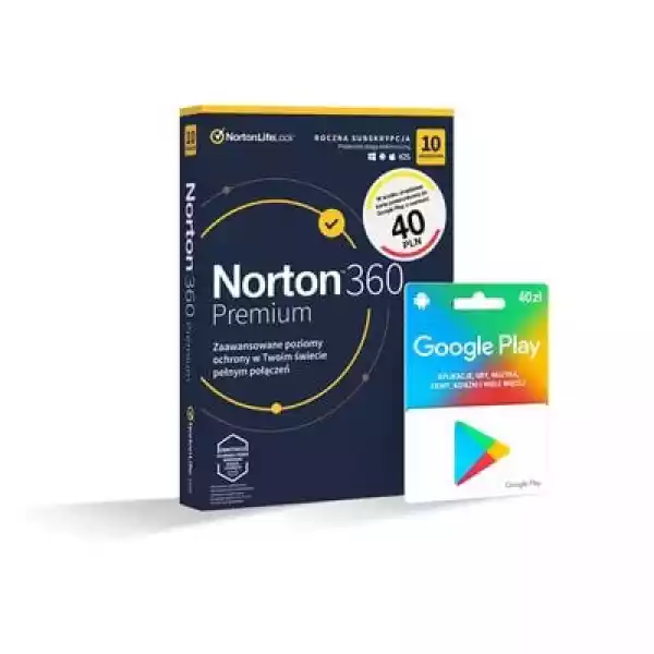 Antywirus Norton 360 Premium 75Gb 10 Urządzeń 1 Rok Kod Aktywacy