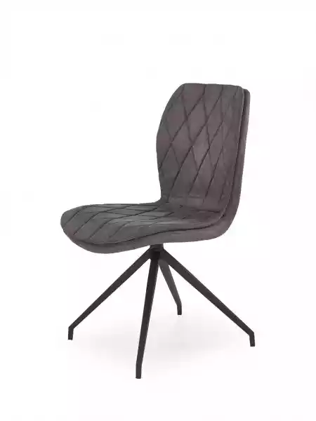 Krzesło Tapicerowane Ekoskórą Z Metalowymi Nogami - K2367