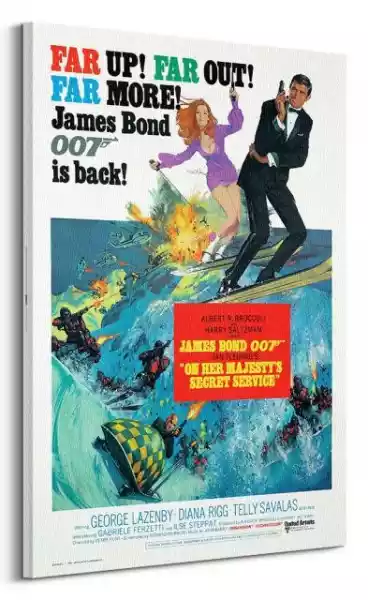 James Bond W Tajnej Służbie Jej Królewskiej Mości - Obraz Na Płó