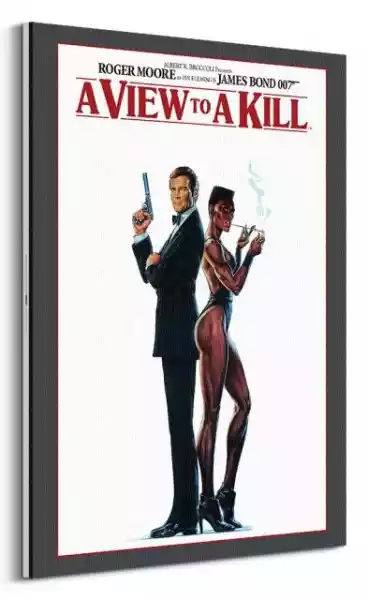 James Bond Zabójczy Widok 1985, Roger Moore - Obraz Na Płótnie