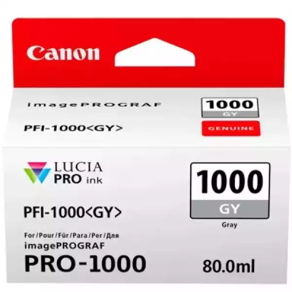 Tusz Oryginalny Canon Pfi-1000Gy (0552C001) (Szary) - Darmowa Do