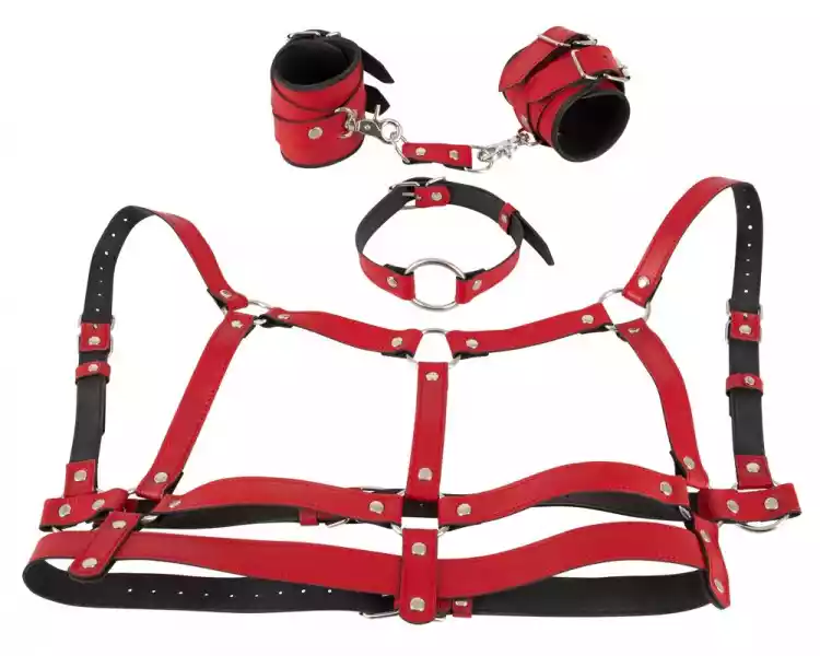 Bad Kitty Harness Set Red