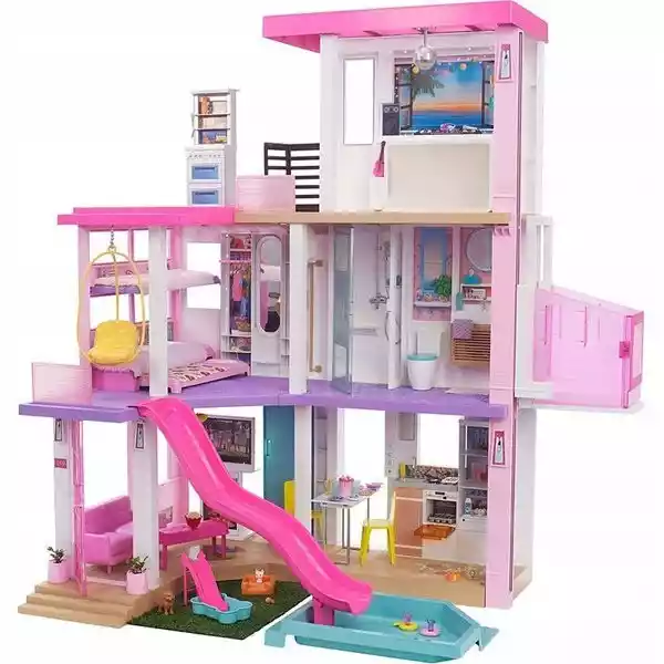 Barbie Dreamhouse Deluxe Domek Dla Lalek+Akcesoria