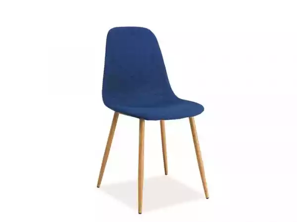 Krzesło W Stylu Skandynawskim - Tapicerowane Tkaniną - Vix