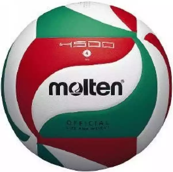 Piłka Siatkowa Molten  V4-M4500  Zielono-Biało-Czerwona Rozmiar 
