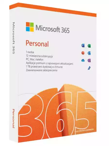 Microsoft 365 Personal 1 Pc / 12 Miesięcy Box