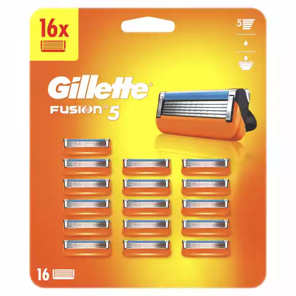 Gillette Fusion Ostrza Wkłady Do Maszynki 16 Szt