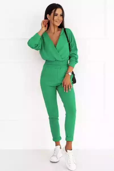 Modny Komplet Dresowy Z Dwustronną Bluzą (Zielony, Uniwersalny)