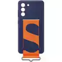 Samsung Etui Samsung Silicone Cover Strap Do Galaxy S21 Fe, Granatowe