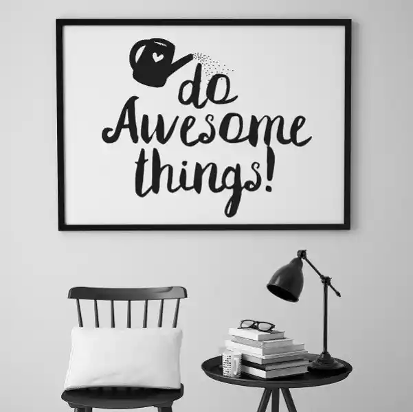 Do Awesome Things! - Plakat Typograficzny , Wymiary - 70Cm X 100