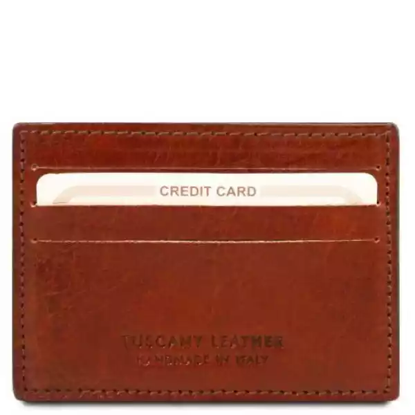 Tuscany Leather Klasyczne Skórzane Etui Na Karty Kredytowe/wizyt