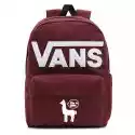 Plecak Szkolny Vans Old Skool Backpack Bordowy Custom Lama