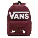 Plecak Szkolny Vans Old Skool Backpack Bordowy Custom Cats Koty