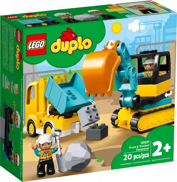 Lego Duplo Ciężarówka I Koparka Gąsienicowa 10931