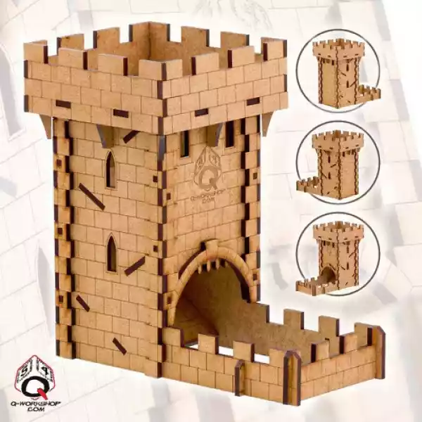 Q-Workshop Dice Tower Medieval Wieża Do Kości