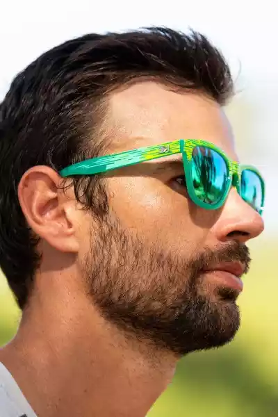 Neonowe Sportowe Okulary Z Silikonowymi Noskami