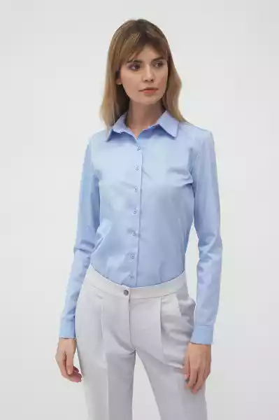 Klasyczna Elegancka Koszula Z Kołnierzykiem (Błękitny, Xxl)