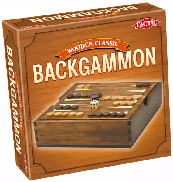 Tactic Wooden Classic - Backgammon