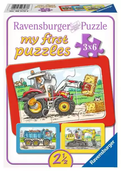 Ravensburger Moje Pierwsze Puzzle Pojazdy 3 X 6 El