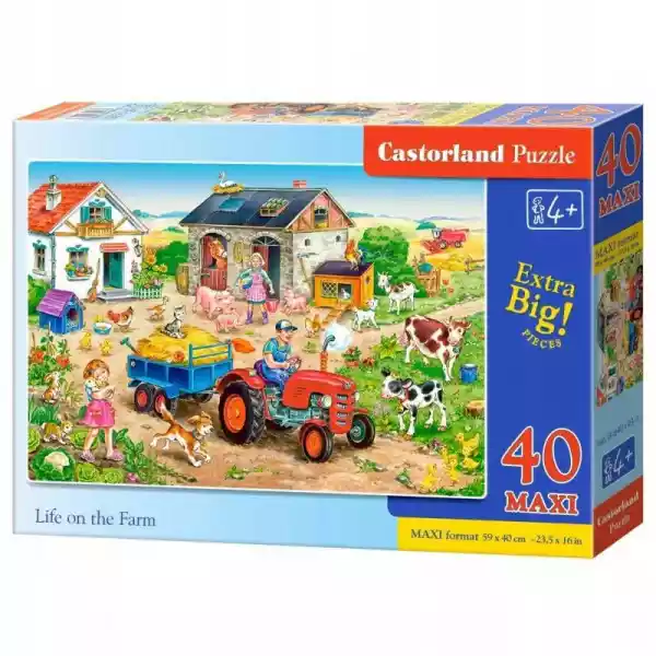 Puzzle 40 El. Maxi Życie Na Farmie Castor 040193