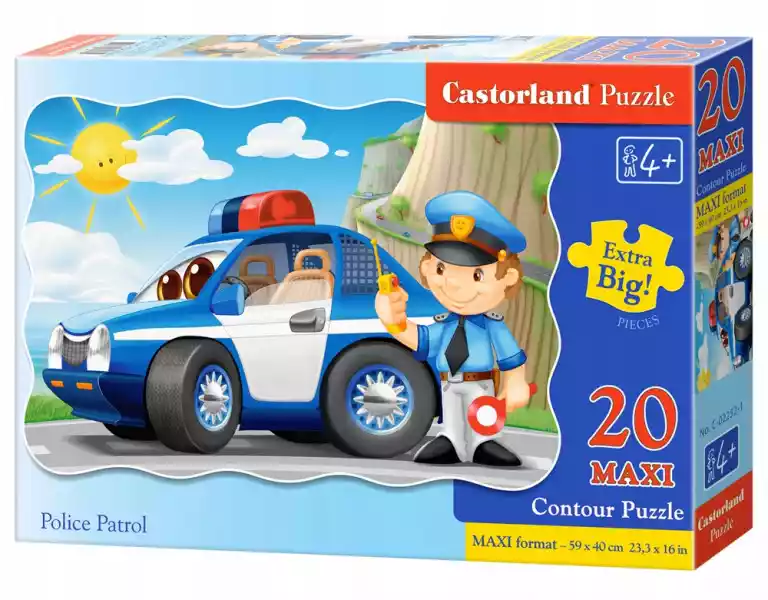 Puzzle 20 El. Maxi Patrol Policyjny Castor 02252