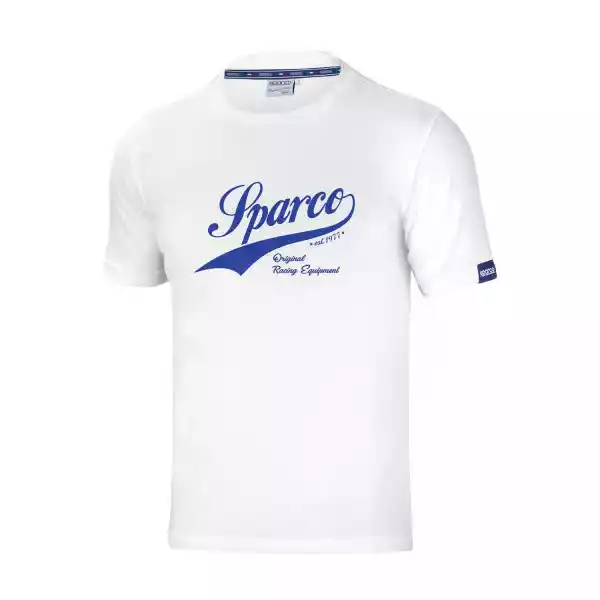 Koszulka T-Shirt Męska Vintage Sparco Biała