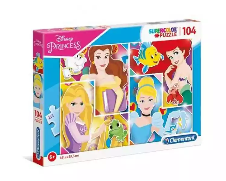 Puzzle 104 Supercolor Disney Princess 27146