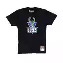 Mitchell Ness Koszulka Mitchell & Ness Nba Worn Logo Milwaukee Bucks T-Shirt