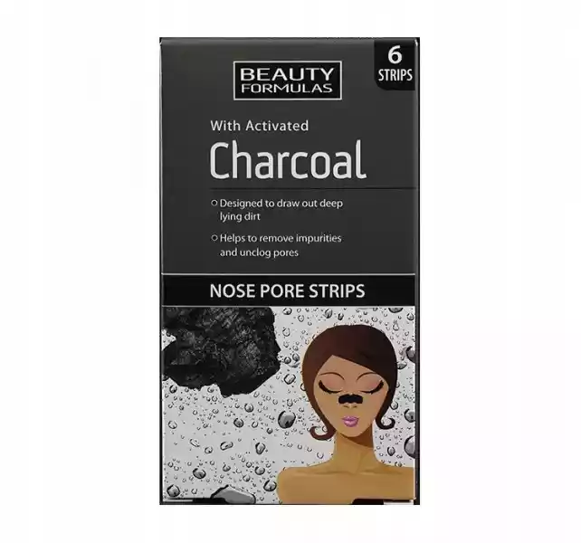 Beauty Formulas Charcoal Nose Pore Paski Na Nos
