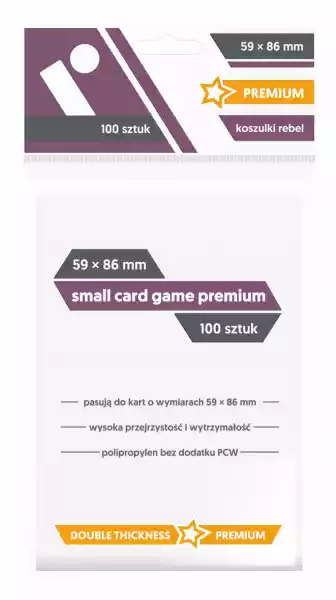 Rebel Koszulki 59X86 Mm Small Card Game Premium