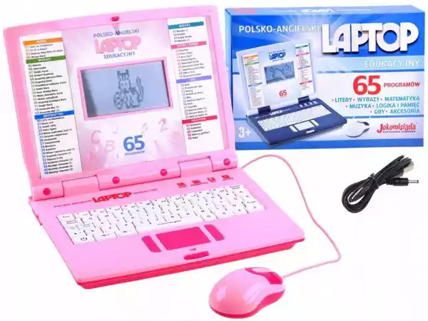 Laptop Edukacyjny Dla Dziecka Joko Pink 65 Funkcji  