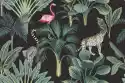 Redro Fototapeta Tropical Vintage Wild Animals, Flamingo, Palm Trees, 