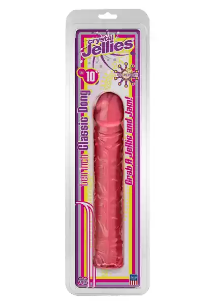 Dildo-Classic Jelly Dong 10 Inch Pink