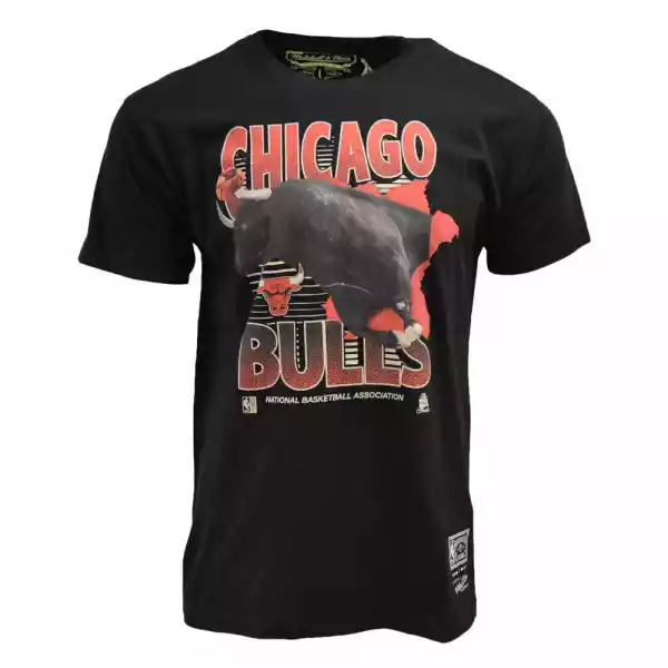 Koszulka Mitchell & Ness Nba Scienic Chicago Bulls Czarna T-Shir