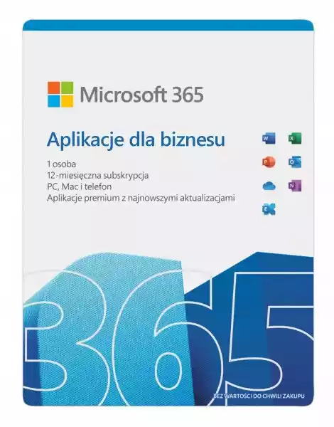 Microsoft Office 365 Aplikacje Dla Biznesu 5Pc