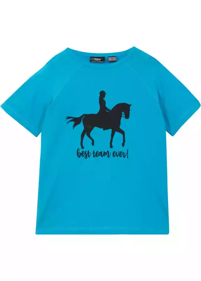 T-Shirt Dziewczęcy Z Motywem Konia