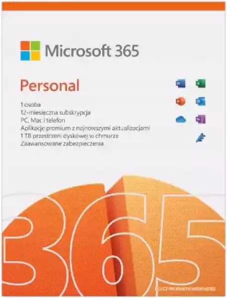 Microsoft Office 365 Personal Pl 1 Rok Win / Mac