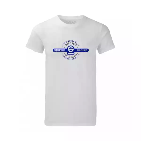 Koszulka T-Shirt Męska Sparco 1977 Biała