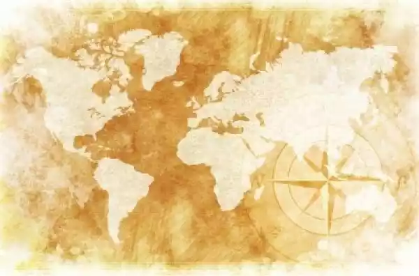 Fototapeta Rustic Mapa Świata