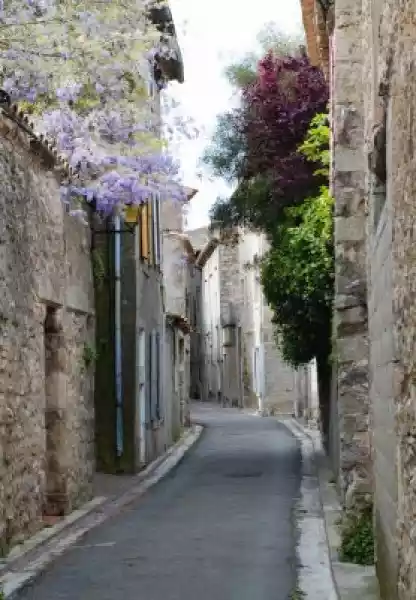 Fototapeta Ulica W Lagrasse Średniowiecznej Wioski Francji