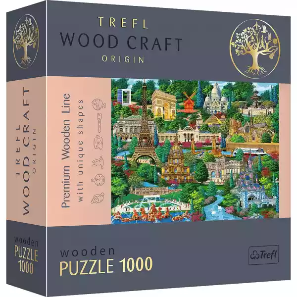 Puzzle 1000 Drewniane Francja Znane Miejsca 20150 -