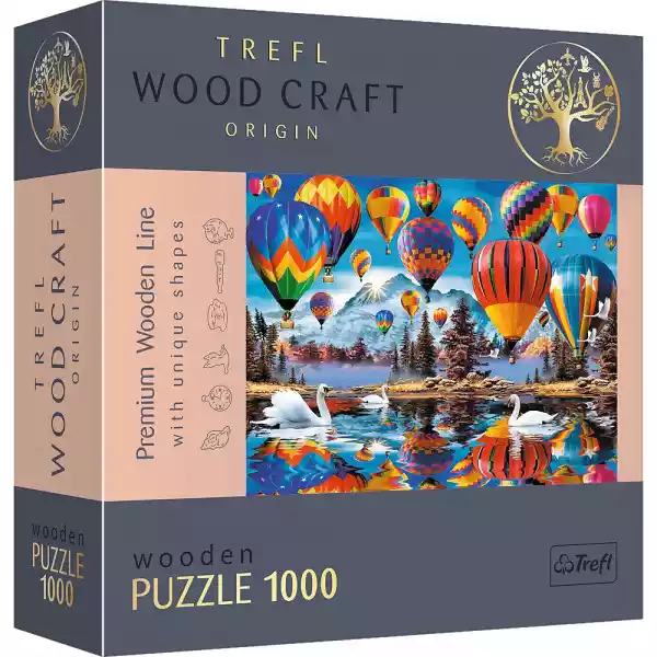 Puzzle 1000 Drewniane Kolorowe Balony 20143 -