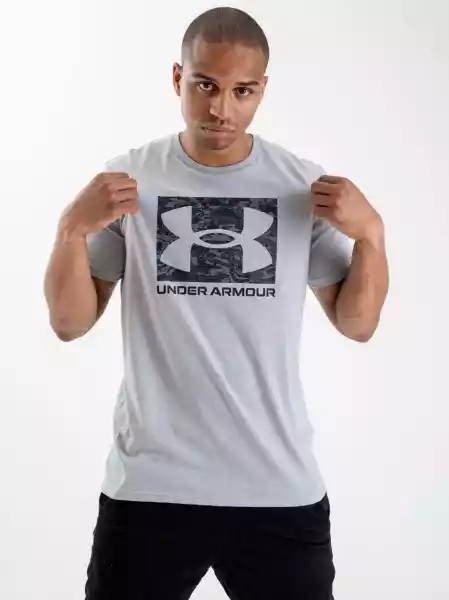 Koszulka Z Krótkim Rękawem Under Armour Abc Camo Boxed Logo Szar