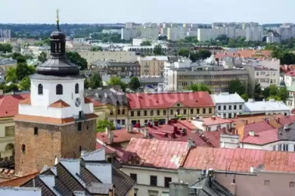 Fototapeta Stare Miasto W Lublinie - Widok Z Lotu Ptaka